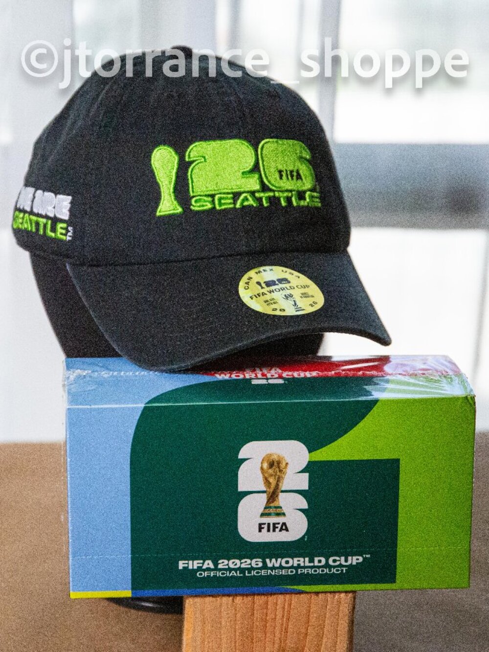 SEALED ~ FIFA World Cup 2026 Mascots Canada , México, USA + Host Seattle Hat